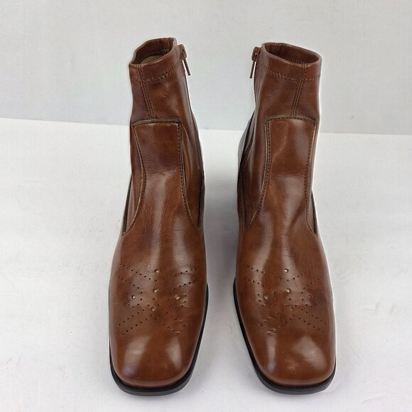 Franco Sarto Brown Ankle Boots Size 7N - Picture 3 of 13